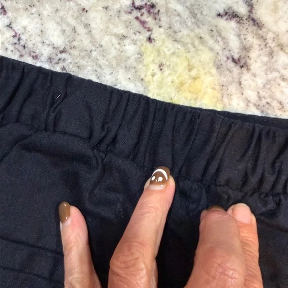 BANANA REPUBLIC Women’s HAYDEN WIDE-LEG LINEN-BLEND PULL-ON PANTS Black Size XS - Picture 8 of 8